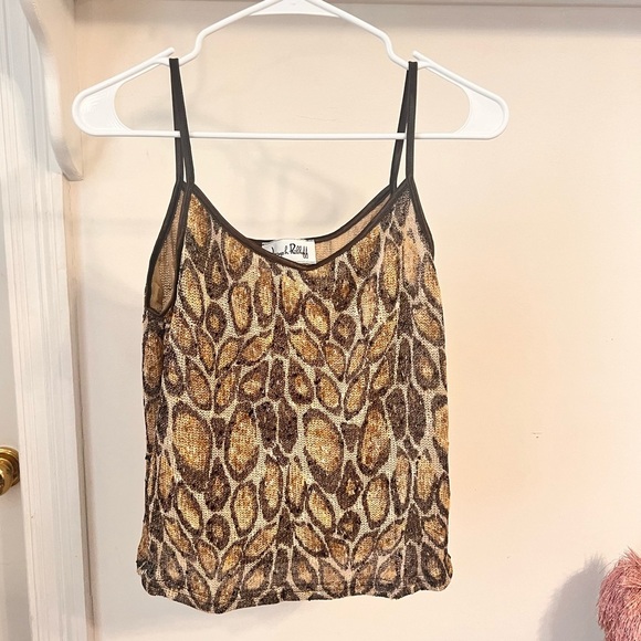 FINAL PRICE Vintage Joseph Ribkoff Cheetah Print Top - Picture 1 of 10